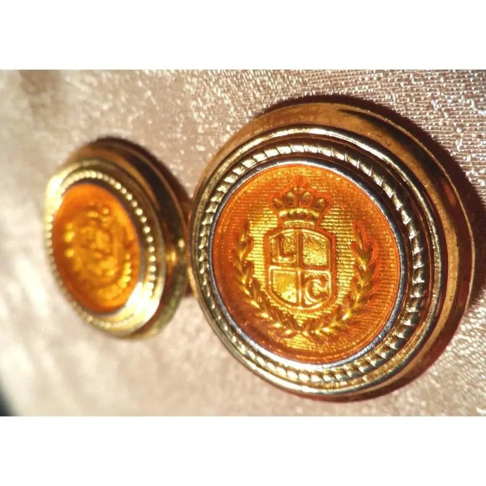 Liz Claiborne Gold Tone and Orange EarringsLIZ CLAIBORNE CLIP EARRINGS